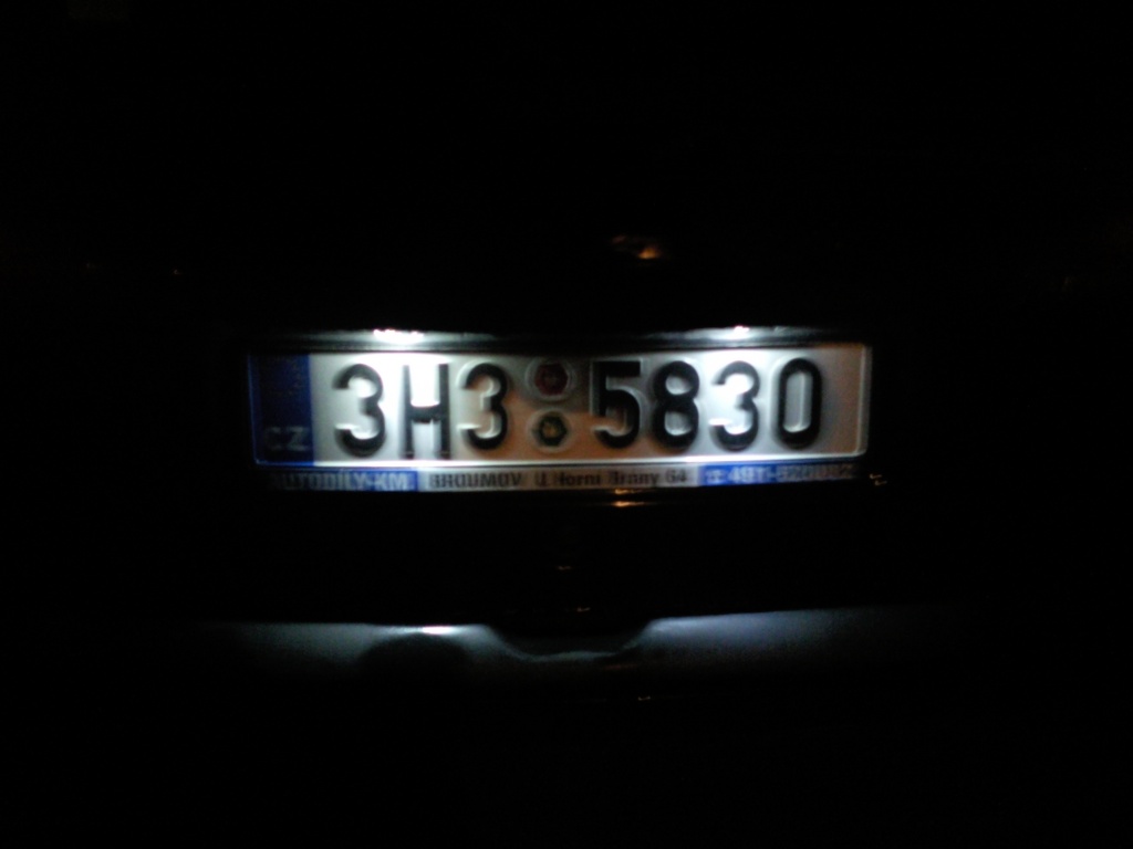 LED osvětlení SPZ